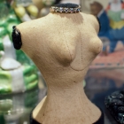 Figural pin cushion lady