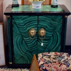 Black & green lacquer cabinet