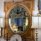 Ardley Hall painted pine mirror