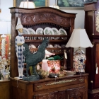 French chestnut wood cabinet