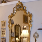 Hand carved wooden gilt antique mirror