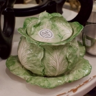 Fitz & Floyd fine ironstone covered cabbage bowl