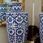 Blue & white vase