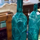 Mid century teal bottle