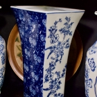 Oriental blue & white vase