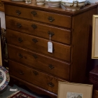 18th Century mahogany & poplar 5 drawer chest