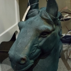 Cast iron horse head - heavy