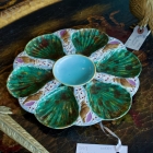 Majolica oyster plate