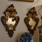 Pair of vintage baroque style mirrors