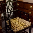 Chinese Chippendale animal print chair