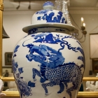 Blue & white ginger jar