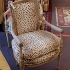 Pair of animal print chairs