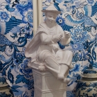 Italian chinoiserie Asian on stand