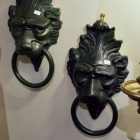 Lions head door knockers