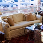 Silk sofa w/ 4 pillows