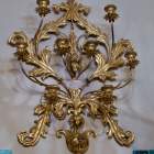 Vintage Italian tole ornate sconce