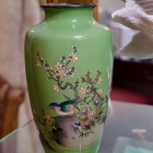 Asian cloisonné vase