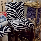 Zebra bar stools