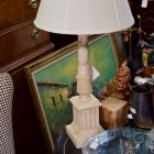 White alabaster lamp
