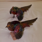 Antique Vienna cold painted bronze pheasants