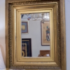 Antique gilt wood mirror