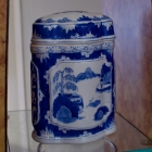 Vintage blue & white box