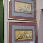 Pair of prints of Asian screens