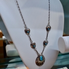 Turquoise & sterling necklace