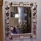 Scroll leaf mirror
