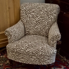 Zebra pattern armchair