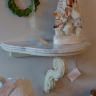 Marble top wall shelf