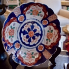 12” Imari plate on stand