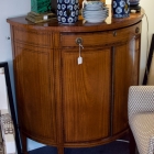 2 door demi lune cabinet