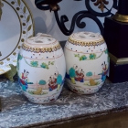 Pair of Chinese lidded jars