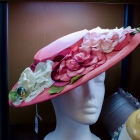 Pink flowers hat