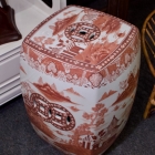 Reticulated ceramic garden stool