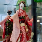 Japanese doll on stand