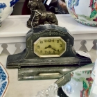 Antique art deco lux clock Waterbury circa 1910 - works!