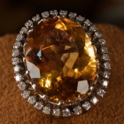 Madeira citrine ring
