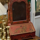 Chinoiserie mini desk w/ mirror
