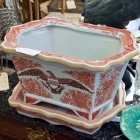 Large planter & tray