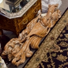 Hand carved wood pair