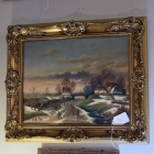 Signed oil on board - Selhorst- Skaters