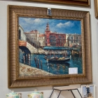 Modern impressionist view of Venice oil on canvas