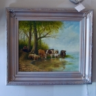 Oil on canvas - cows