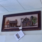 Farm scene artwork - 1970s Americana art