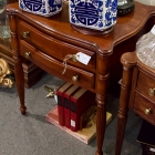 2 drawer Sheraton leg table by Lexington