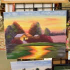 Farm scene panting