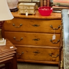 18th century 3 drawer pine chest