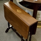 Banded & inlaid dropside table - top quality!